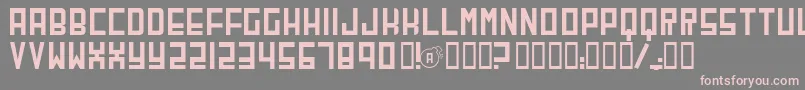 Cherb Font – Pink Fonts on Gray Background