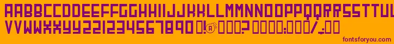 Шрифт Cherb – фиолетовые шрифты на оранжевом фоне