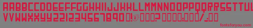 Cherb Font – Red Fonts on Gray Background