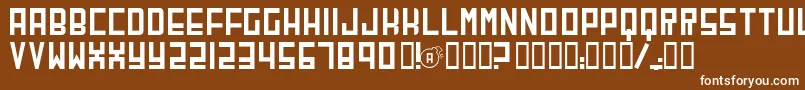 Cherb Font – White Fonts on Brown Background