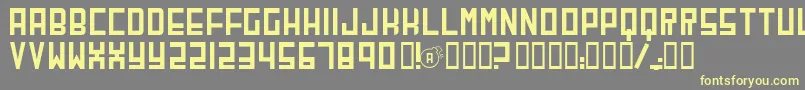 Cherb Font – Yellow Fonts on Gray Background