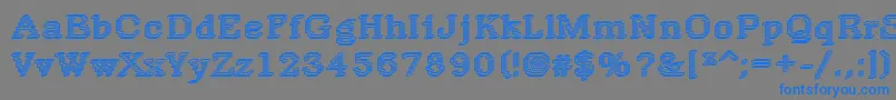 Rough14Bold-Schriftart – Blaue Schriften auf grauem Hintergrund