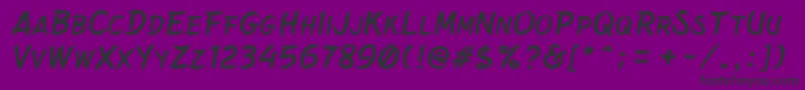 BelepotanItalic Font – Black Fonts on Purple Background