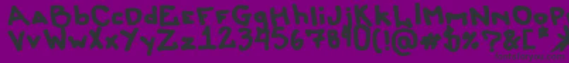 Liersonmattenhauer Font – Black Fonts on Purple Background