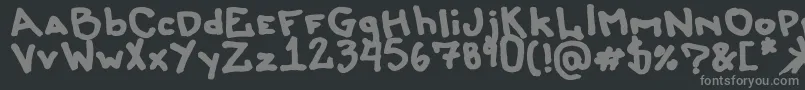 Liersonmattenhauer Font – Gray Fonts on Black Background