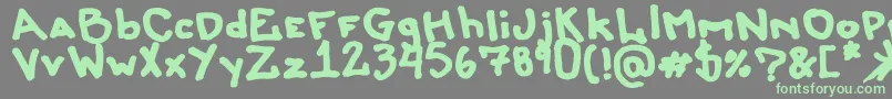 Więcej informacji o czcionce Liersonmattenhauer Czcionka Liersonmattenhauer – zielone czcionki na szarym tle