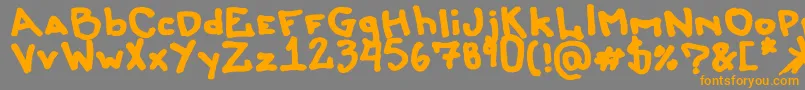 Liersonmattenhauer Font – Orange Fonts on Gray Background