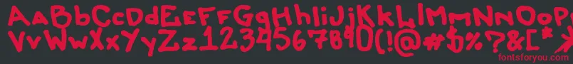 Liersonmattenhauer Font – Red Fonts on Black Background