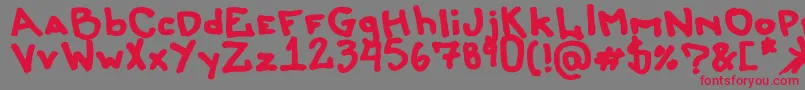 Liersonmattenhauer Font – Red Fonts on Gray Background