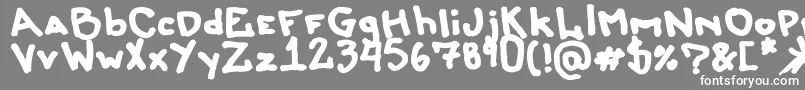Liersonmattenhauer Font – White Fonts on Gray Background