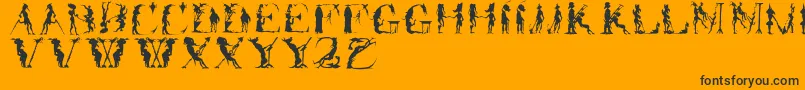 Подробнее о шрифте Forjefftwo Шрифт Forjefftwo – чёрные шрифты на оранжевом фоне