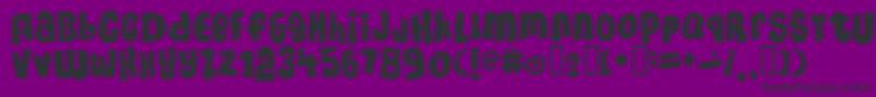 Massh3 Font – Black Fonts on Purple Background