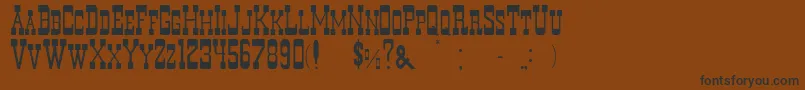 Murdano Font – Black Fonts on Brown Background
