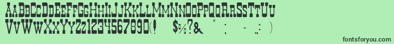 Murdano Font – Black Fonts on Green Background