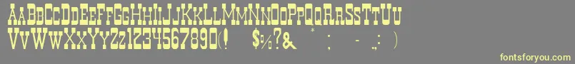 Murdano Font – Yellow Fonts on Gray Background