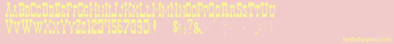 Murdano Font – Yellow Fonts on Pink Background