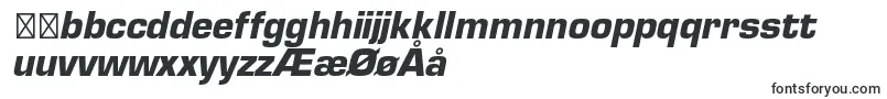 Шрифт EurostileltstdBoldoblique – датские шрифты