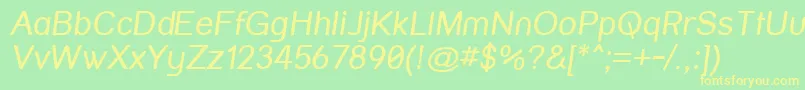 Strvari Font – Yellow Fonts on Green Background