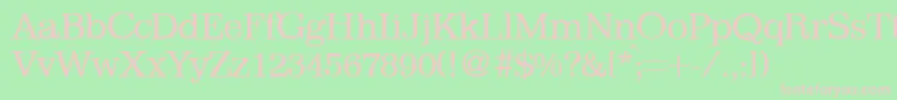 ImmaculateRegularDb Font – Pink Fonts on Green Background