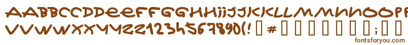 JeffKovalsky Font – Brown Fonts on White Background