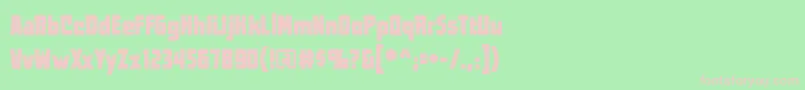 Worldsatwarbb Font – Pink Fonts on Green Background