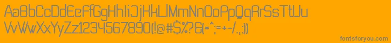 Шрифт NonLicensedTevegraphyMedium – серые шрифты на оранжевом фоне