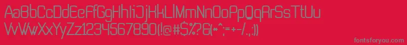 NonLicensedTevegraphyMedium Font – Gray Fonts on Red Background