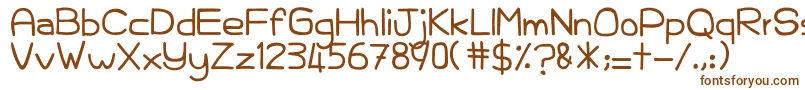 KelamKabut Font – Brown Fonts on White Background