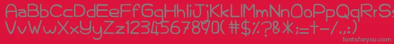 KelamKabut Font – Gray Fonts on Red Background