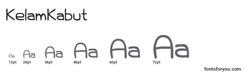 Размеры шрифта KelamKabut