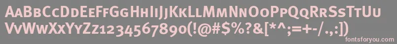 Metaboldcapsc Font – Pink Fonts on Gray Background