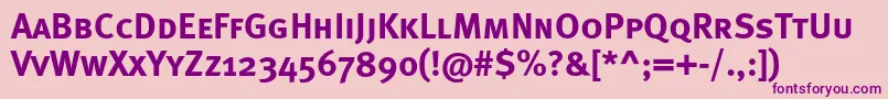 Metaboldcapsc Font – Purple Fonts on Pink Background
