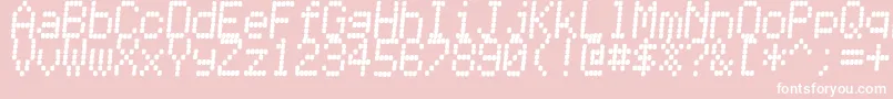 ReceiptionalReceipt Font – White Fonts on Pink Background