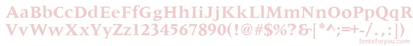 MetaphorBold Font – Pink Fonts on White Background