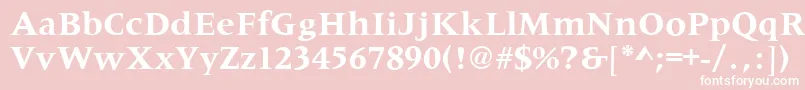 fuente MetaphorBold – Fuentes Blancas Sobre Fondo Rosa