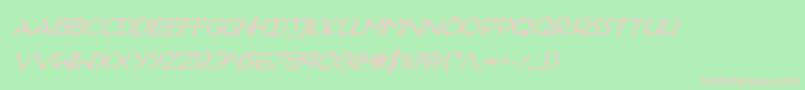 HadriaticBoldItalic Font – Pink Fonts on Green Background