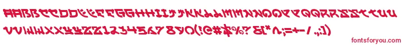 YamaMotoLeftalic Font – Red Fonts