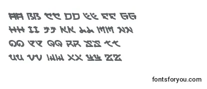 Schriftart YamaMotoLeftalic