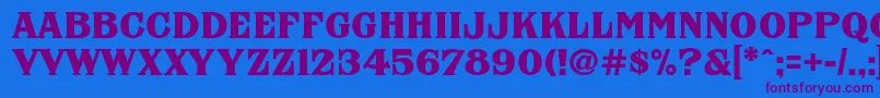 Lisätietoja FhaNicholsonFrenchNcv-fontista FhaNicholsonFrenchNcv-fontti – violetit fontit sinisellä taustalla