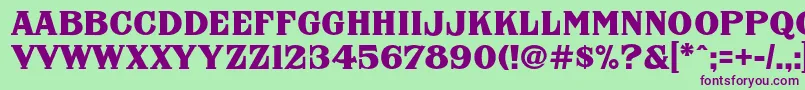 Подробнее о шрифте FhaNicholsonFrenchNcv Шрифт FhaNicholsonFrenchNcv – фиолетовые шрифты на зелёном фоне