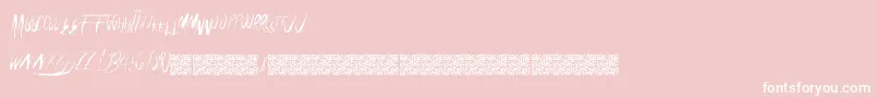 Universalfreaky Font – White Fonts on Pink Background