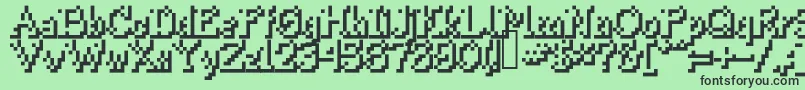 Thissmackyshadow Font – Black Fonts on Green Background