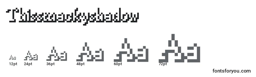 Размеры шрифта Thissmackyshadow
