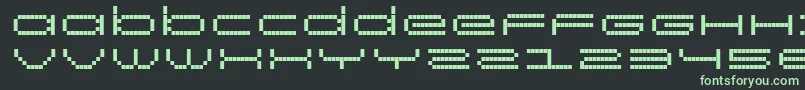 Шрифт RtScreenloft8Regular – зелёные шрифты на чёрном фоне