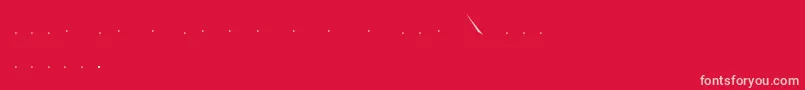 Zwadobef Font – Pink Fonts on Red Background