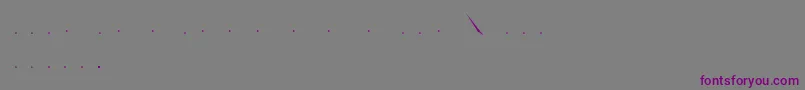 フォントZwadobef – 紫色のフォント、灰色の背景