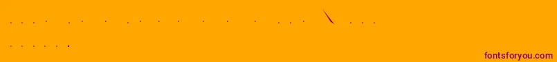 Шрифт Zwadobef – фиолетовые шрифты на оранжевом фоне