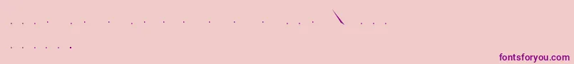 Шрифт Zwadobef – фиолетовые шрифты на розовом фоне
