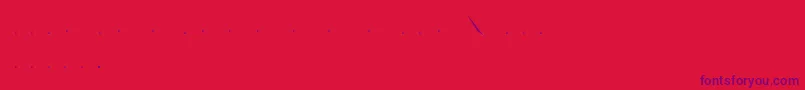Zwadobef Font – Purple Fonts on Red Background