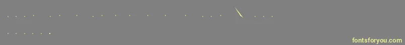 Шрифт Zwadobef – жёлтые шрифты на сером фоне